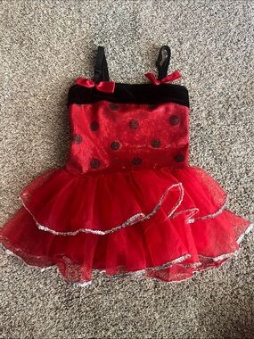 2T Red Ladybug Tutu Costume Dress